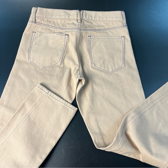3x1 NYC Mario's Button Fly Selvedge Denim Khaki Tan Jeans Pants Men 30 M4 USA - Picture 3 of 12
